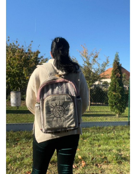 Ethno batoh z konope - OM veľký